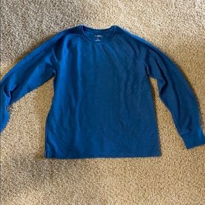 Long sleeve blue tee